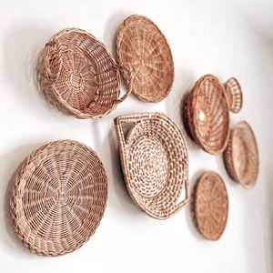 Boho vintage basket wall!